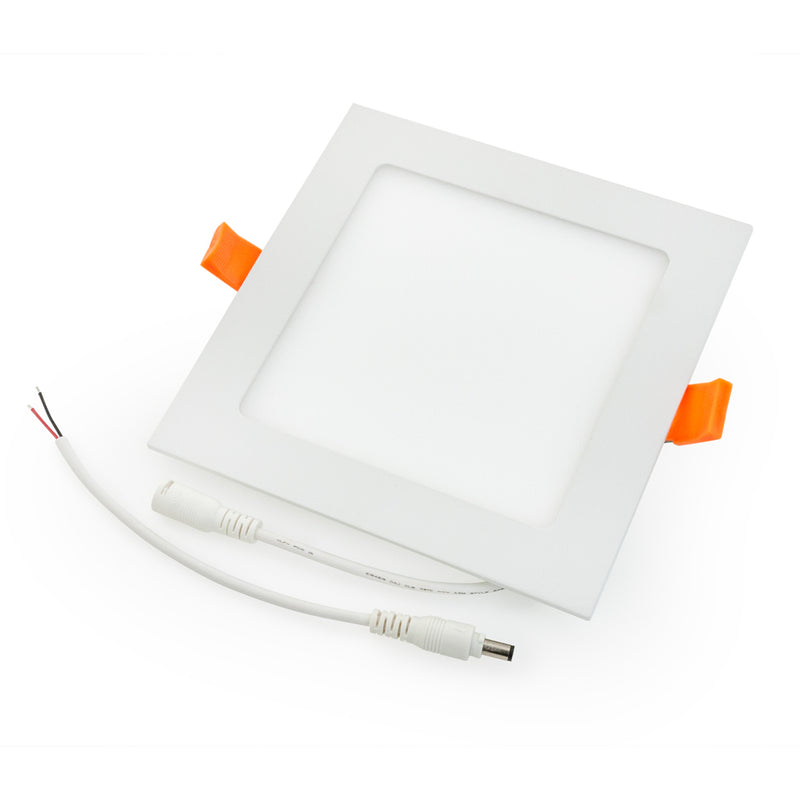 6 inch LED Square Panel Downlight PDS6V12W12, 12V 12W 3000K(Warm White), lightsandparts