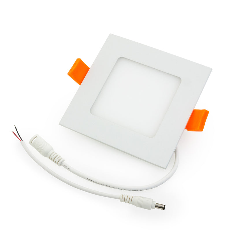 4 inch LED Square Panel Downlight PDS4V12W6, 12V 6W 3000K(Warm White), lightsandparts