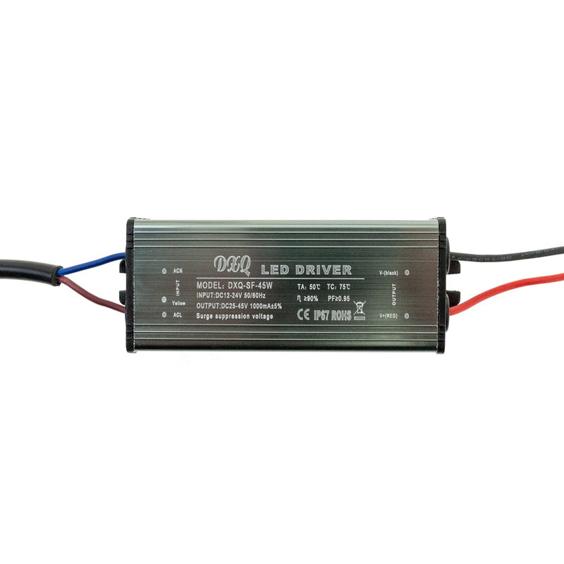 DXQ-SF-45W Constant Current LED Driver, 12-24V 45W 1000mA - ledlightsandparts