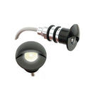C1024WW Recessed Step Light/Deck Light-Black Eyelid Light, 12V 1W - ledlightsandparts