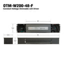OTM-W200-48-F Constant Voltage 0-10V Dimmable LED Driver 48V 200W