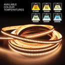 5M(16.4ft) Indoor LED Strip 2835, 24V 9(w/ft) 1455-1600(Lm/ft) 240(LEDs/m) CCT(2.7K, 3K, 3.5K, 4K, 5K, 6K) - ledlightsandparts