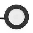 R25-12V-Black Round LED Cabinet Puck Light, 12V 2.5W CCT(2.4K, 2.7K, 3K, 3.5K, 4K, 5K), lightsandparts