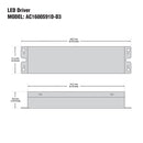 ANTRON AC1600S91D-D3 Constant Current with Selectable Current 1050-1400-1600mA 91W - ledlightsandparts