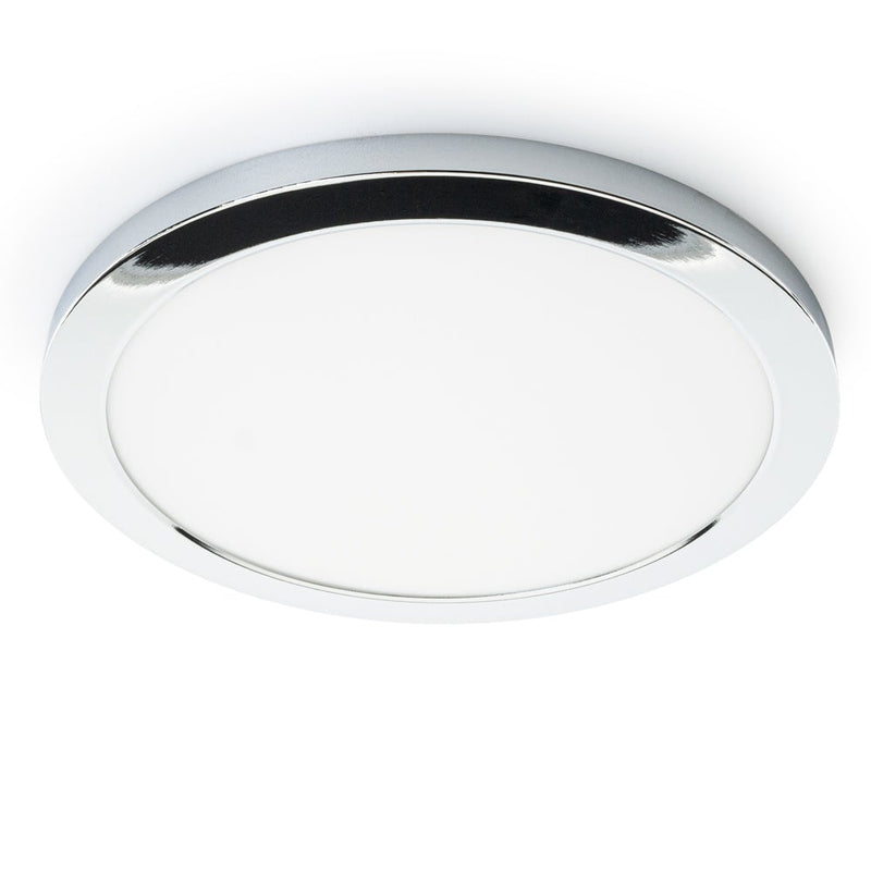 11 inch Round Surface Mount Downlight with Changeable Color Temperature (3CCT)-Polished Chrome Trim Cover - ledlightsandparts