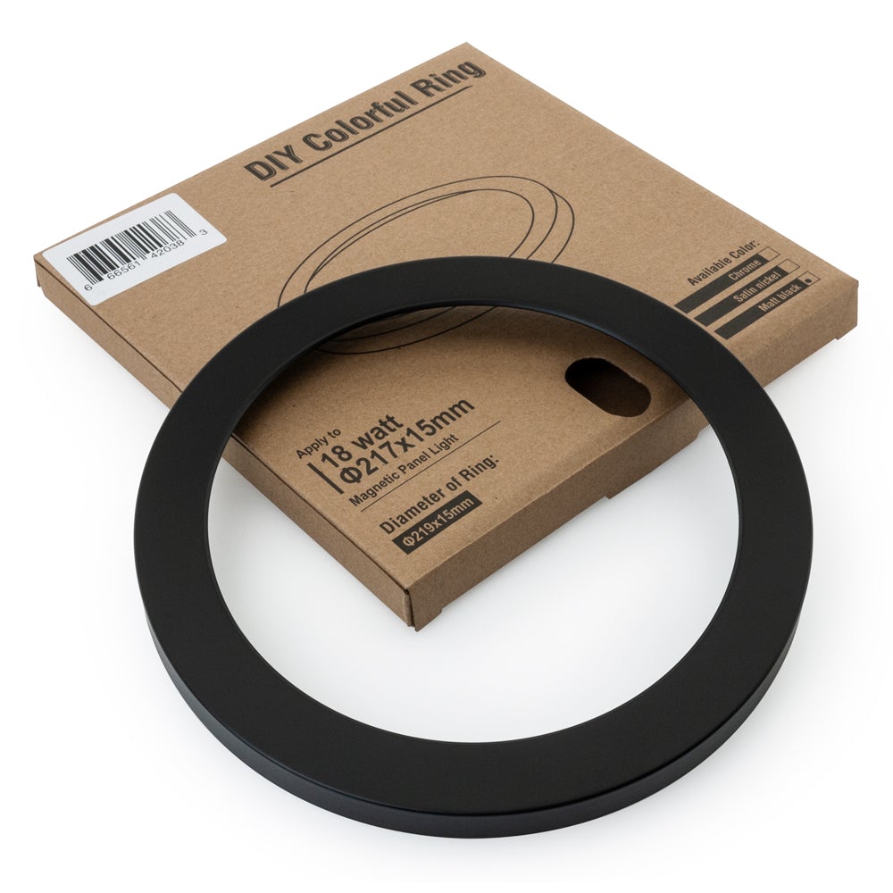 8 Inch Rond Light 8 inch Black Matt Trim Cover Round Surface Mount Downlight with Change
