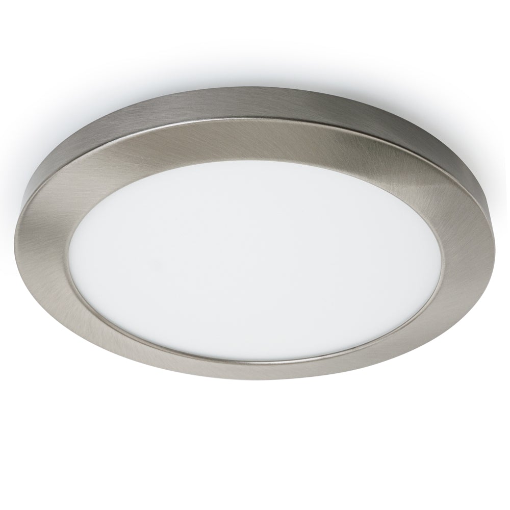 8 Inch Rond Light 8 inch Satin Nickel Trim Cover for Round Surface Mount Downlight with