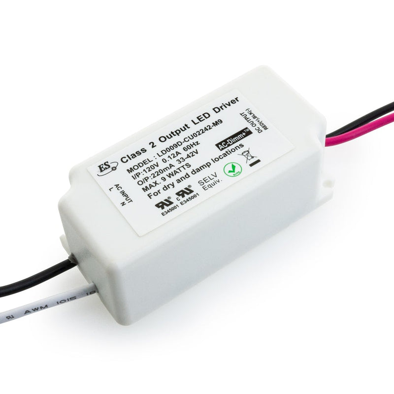 ES LD009D-CU02242-M9 Constant Current LED Driver, 220mA 33-42V 9W max - ledlightsandparts