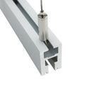 Type 2 Linear Aluminum LED Strip Channel for 6mm Glass Edge Lighting-2 Meters (78 inches) - ledlightsandparts