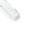 Type 34C Corner Mount Aluminum SQ Diffuser LED Strip Light Fixture Profile-3 Meters (118 inches) - ledlightsandparts