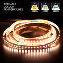 5M(16.4ft) Indoor LED Strip 2835, 24V 5.5(w/ft) 727-800(Lm/ft) 120(LEDs/m) CCT(3K, 4K, 5K) - ledlightsandparts