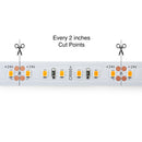 5M(16.4ft) Indoor LED Strip 2835, 24V 5.5(w/ft) 727-800(Lm/ft) 120(LEDs/m) CCT(3K, 4K, 5K) - ledlightsandparts