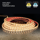 10M(32.8ft) Waterproof LED Strip 3528, 12V 1.5(w/ft) 126-144(Lm/ft) CCT(3K, 6K) - ledlightsandparts