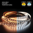 5M(16.4ft) Adjustable color temperature CW&WW LED strip 2835, 24V 5(w/ft) 1018-1120(Lm/ft) 168(LEDs/m) CCT(2.7K-6K Adjustable) - ledlightsandparts