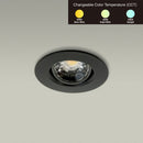 3 inch Round Recessed Light Gimbal with Selectable Color Temperature GL34 (3CCT), 120V 8W - ledlightsandparts