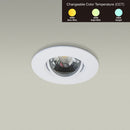 3 inch Round Recessed Light Gimbal with Selectable Color Temperature (3CCT) 120V 8W White - ledlightsandparts