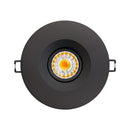 4 inch Round Ceiling Light Gimbal with Selectable Color Temperature (3CCT) 120V 8W Black - ledlightsandparts