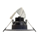 4 inch Round Ceiling Light Gimbal with Selectable Color Temperature (3CCT) 120V 8W Black - ledlightsandparts