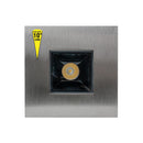 UL-1020-0500-A 2.5 Inch Square Inground Up light, 24V 5W 10° lens - ledlightsandparts
