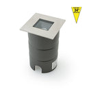 UL-1020-0500-A 2.5Inch Square Inground Up light, 24V 5W 34° Reflector - ledlightsandparts