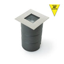 UL-1020-0500-A 2.5Inch Square Inground Up light, 24V 5W 48° Reflector - ledlightsandparts