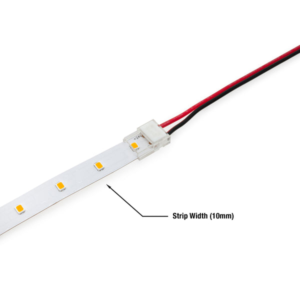 10mm LED Strip to Wire Connectors, VBD-CON-10MM-1S1W