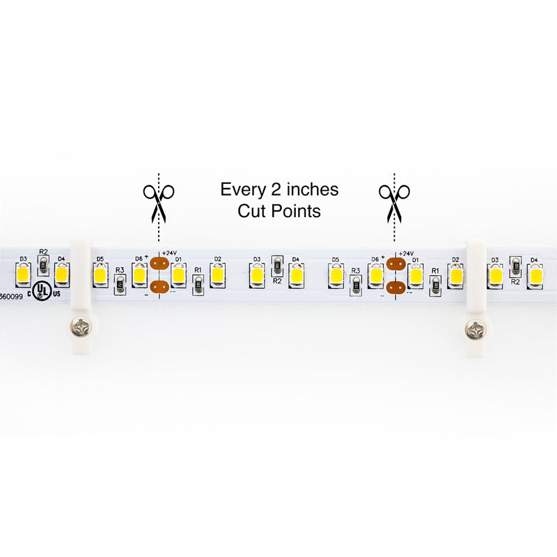 LED Strip Mounting Clips with Screws VBD-HLD-12MM - ledlightsandparts