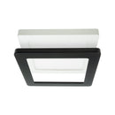 7 inch Square Surface Mount Downlight With Selectable Color Temperature (3CCT) Black Matt Trim Cover - ledlightsandparts