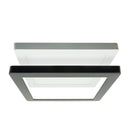 9 inch Square Surface Mount Downlight With Selectable Color Temperature (3CCT) Black Matt Trim Cover - ledlightsandparts