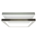 12 inch Square Surface Mount Downlight With Selectable Color Temperature (3CCT) Satin Nickel Trim Cover - ledlightsandparts