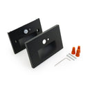 LSD033KBK LED Step Light with PIR Motion Sensor and Dusk to Dawn Photocell Horizontal, 120V 3W - ledlightsandparts