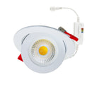 4 inch Floating Gimbal Recessed Multi Directional Dimmable light LED-4-S9W-5CCTWH-EFG, 120V 9W 5CCT - ledlightsandparts