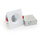 3.5 inch Regressed Square Gimbal AD-35S12W-5CCTWH-REY-SQ, 120V 12W 5CCT(2.7K, 3K, 3.5K, 4K, 5K), Lights and parts