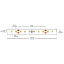 10M(32.8ft) Waterproof LED Strip VBDFS-3528-5000-120-24-WP, 24V 3(w/ft) 5000K(Daylight) - ledlightsandparts