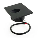 VBD-SQ25-1W-3K-BK Square LED Step Light, 12V 1W 3000K(Warm White), lightsandparts