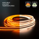 5M(16.4ft) Adjustable color temperature, Dim to Warm LED Strip, 24V 5(w/ft) 815-1018(Lm/ft) 336(LEDs/m) CCT(1.8K-4.2K Adjustable) - ledlightsandparts