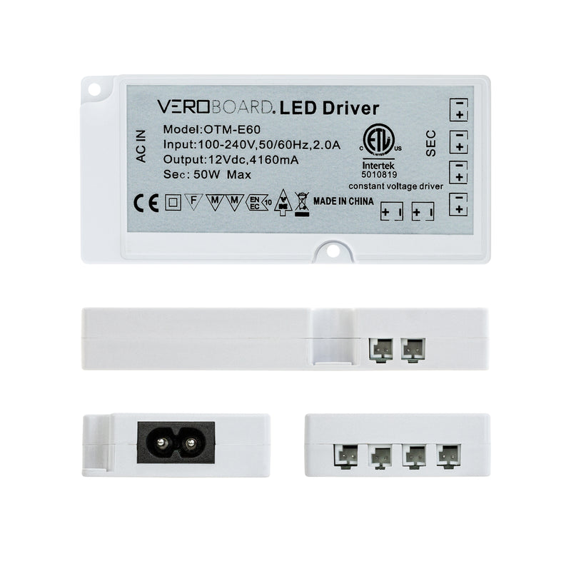 OTM-E60 LED Driver 6-way Output Plugin Power Supply for Cabinet Lights - ledlightsandparts
