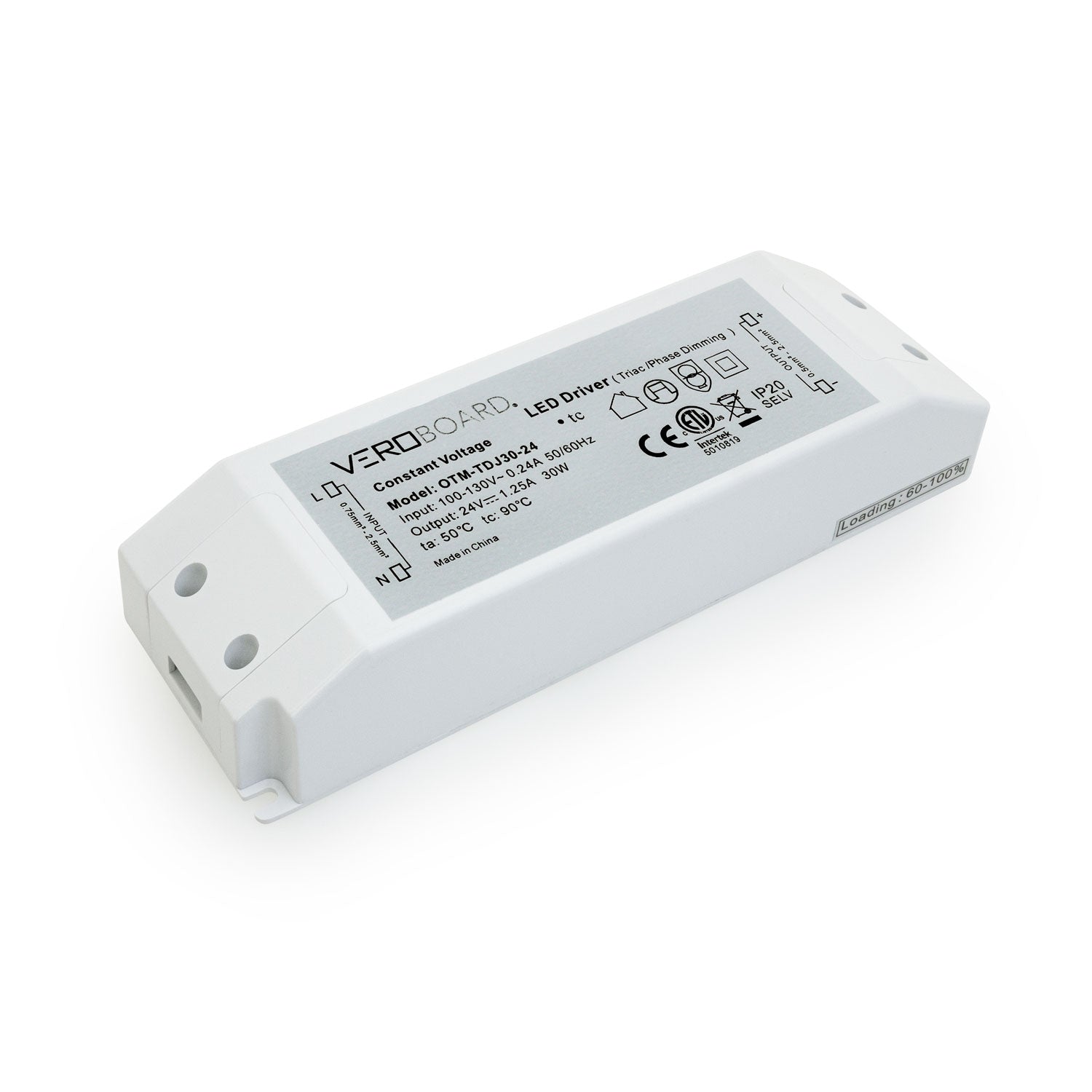 OTM-TDJ30-24 Constant Voltage Triac Dimming LED Driver, 24V 1.25A 30W