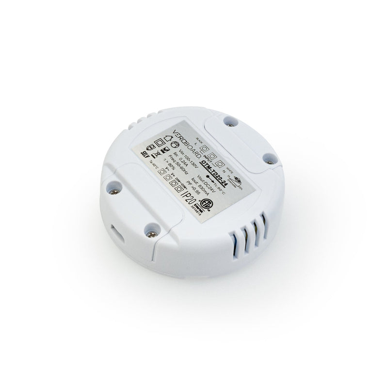 OTM-TD20-24 Constant Voltage LED Driver, 24V 0.83A 20W 0-10V Dimmable - ledlightsandparts