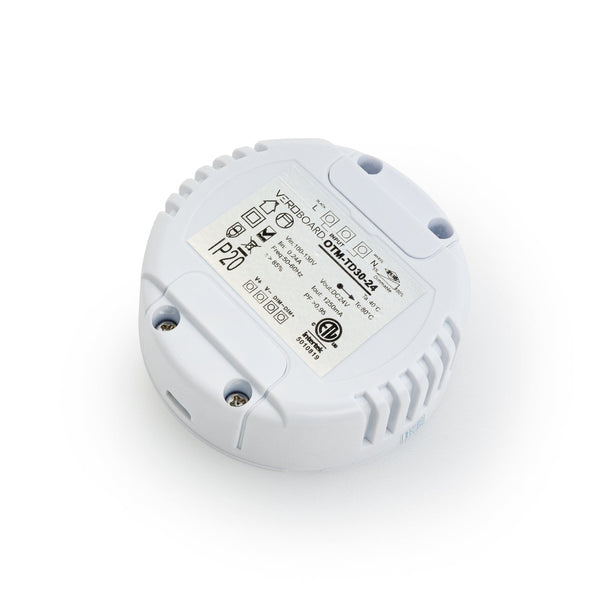 OTM-TD30-24 Constant Voltage LED Driver, 24V 1.25A 30W 0-10V Dimmable - ledlightsandparts