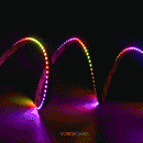 5M(16.4ft) Side Emitting Addressable LED Strip V6842 4020, 90(LEDs/m) Digital RGB - ledlightsandparts