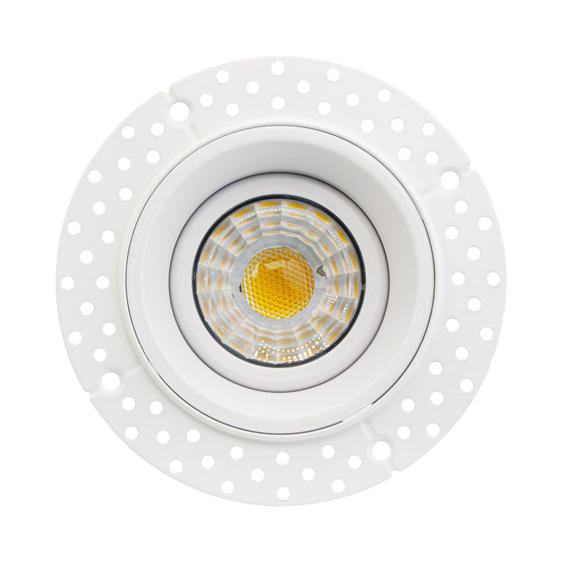 3 inch Round Trimless Downlight Gimbal LED-3-S8W-L5CCTWH-T, (5CCT) 120V 8W - ledlightsandparts