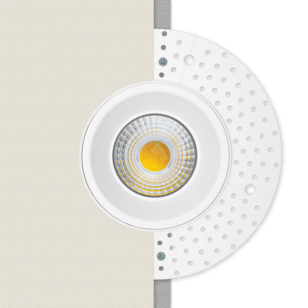 4 inch Round Trimless Downlight LED-4-S15W-L5CCTWH-T, (5CCT) 120V 15W - ledlightsandparts