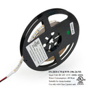 5M(16.4ft) Dim to Warm Hybrid Strip LED Strip 2835, 24V 5.5(w/ft) 196(LEDs/m) CCT(1.8K-4K Adjustable) - ledlightsandparts