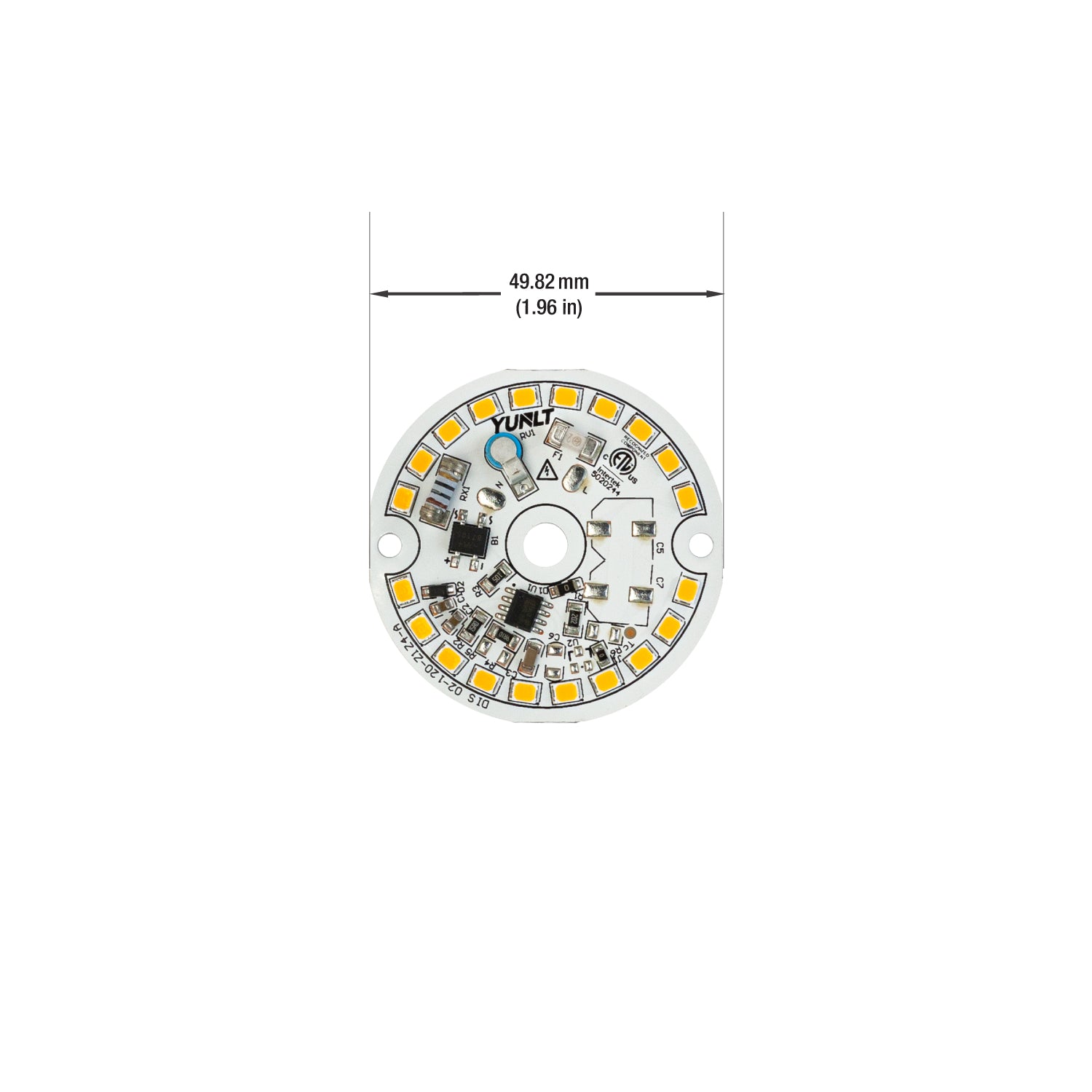 2 inch Round Disc LED Module, 120V 7W 3000K(Warm White)