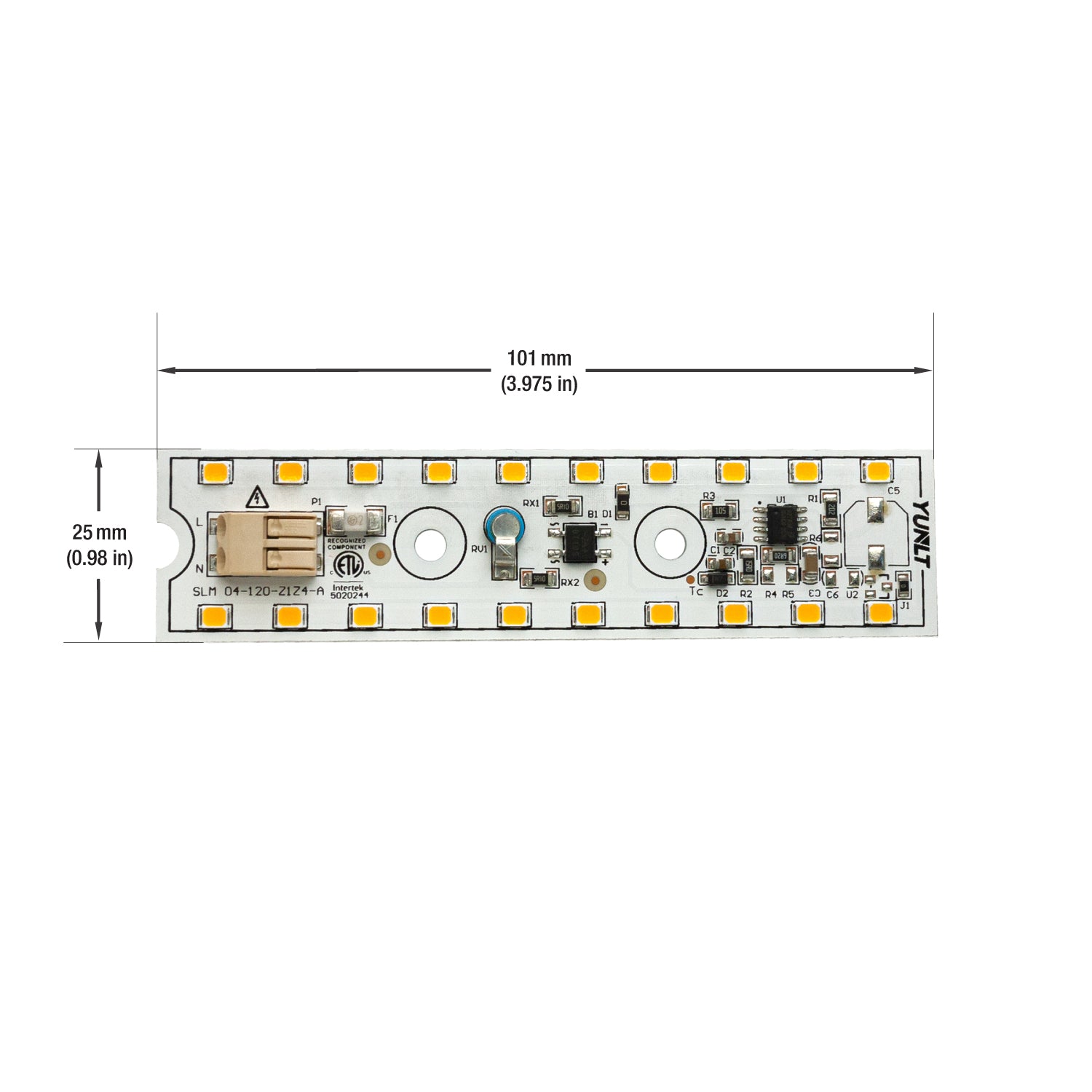 4 inch Slim LED Module Driverless Engine, 120V 5W 3000K(Warm White)