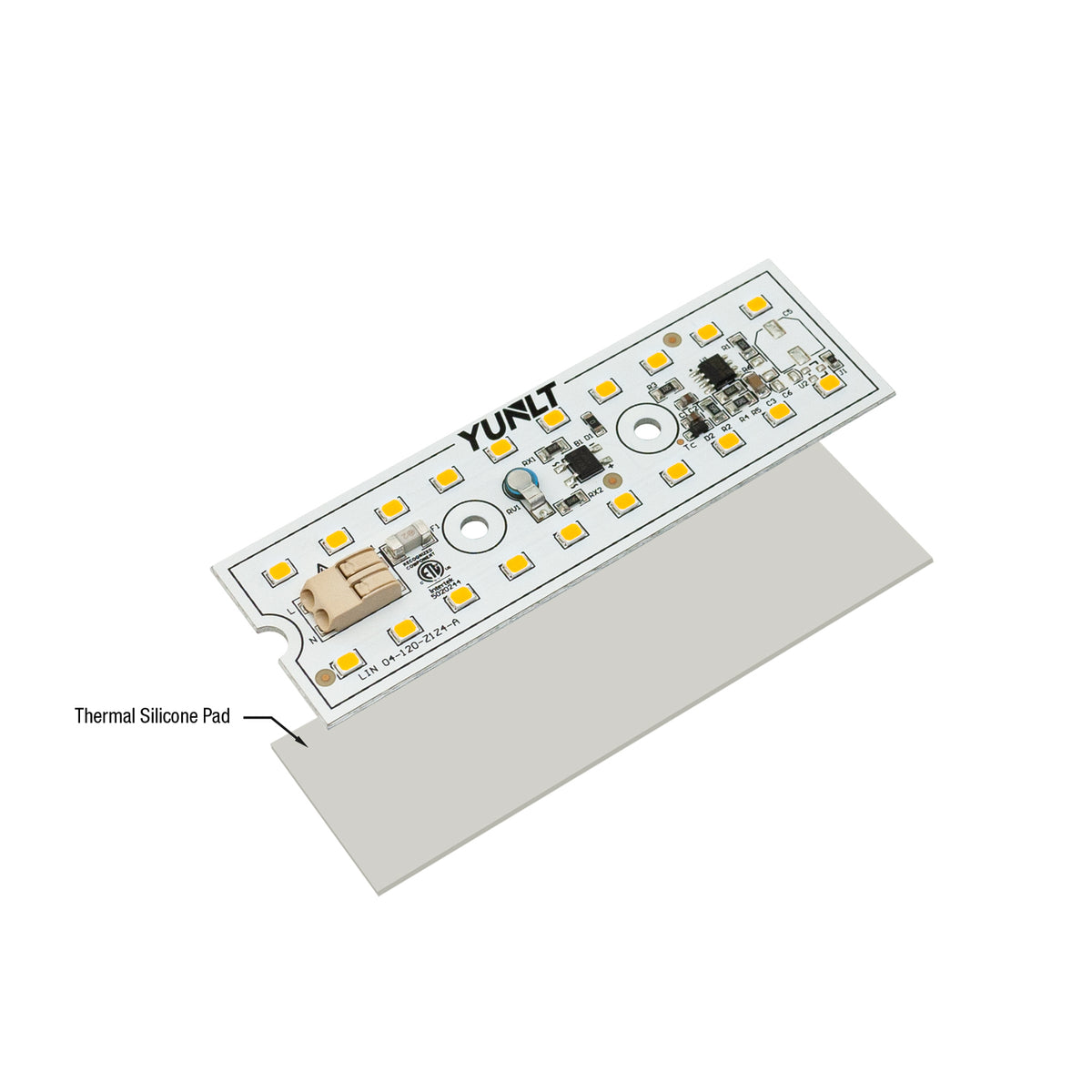 4 inch Linear LED Module Driverless Engine, 120V 8W 3000K