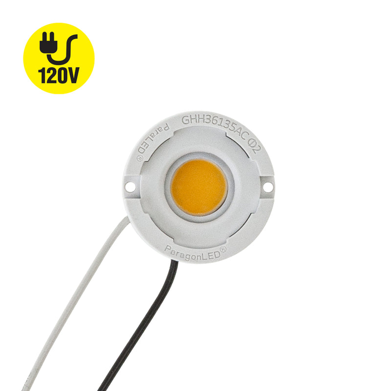 COB Paragon LED Module with GHH36135AC LED Holder, 120V 6W 3000K