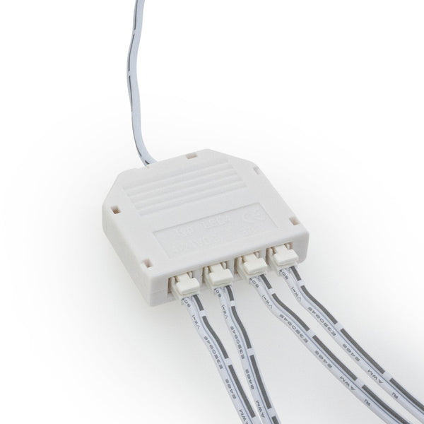 TYP LED4 4Way Distributor Box 2-pin DuPont Terminal for LED Cabinet Lights - ledlightsandparts