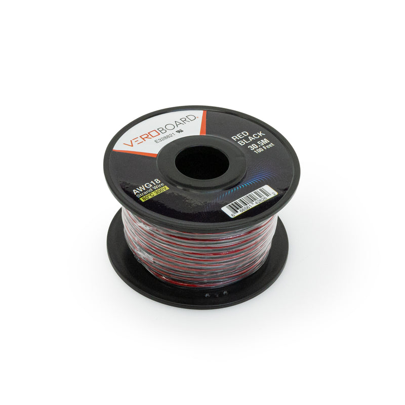 Stranded Red-Black Wire 18AWG 30.5Meter(100 Feet) - ledlightsandparts